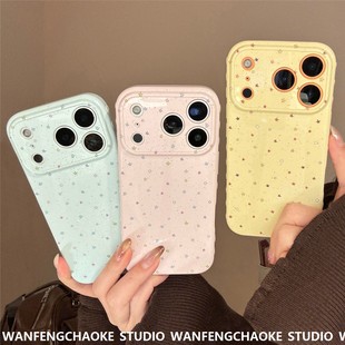 韩风涂鸦星星适用16手机包iphone17promax简约14防摔13软套15