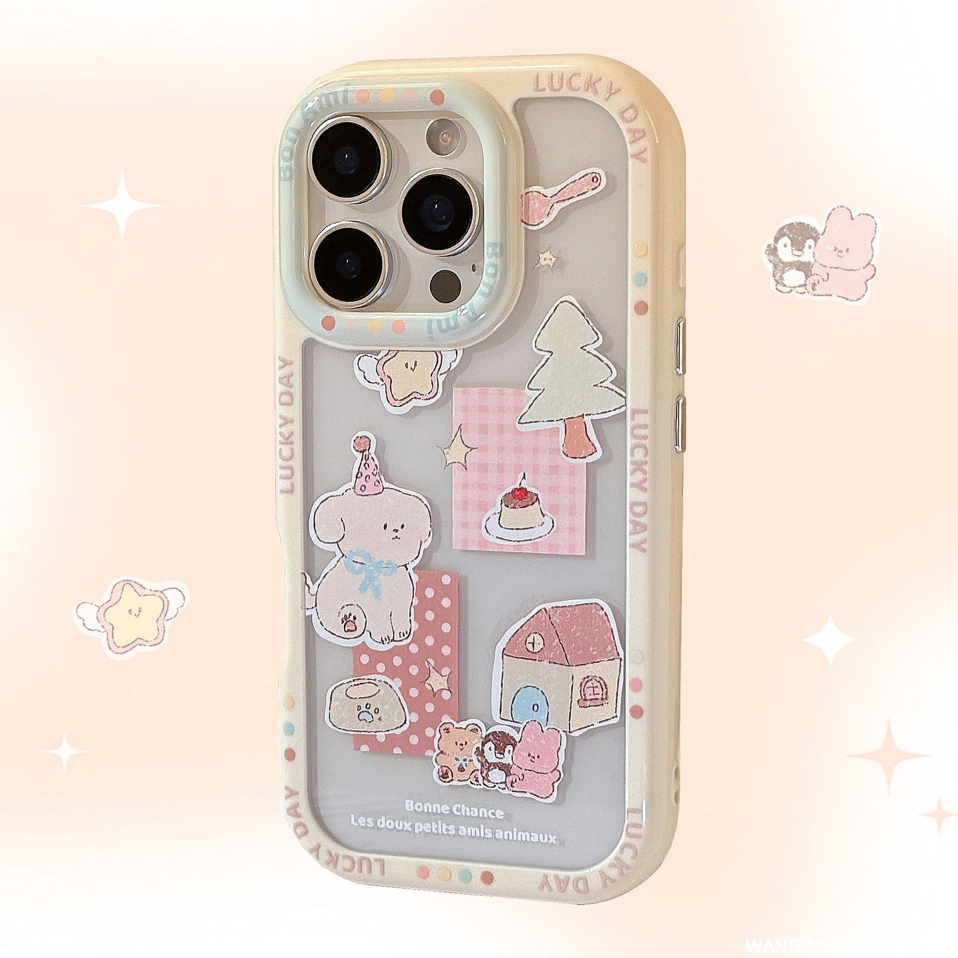 韩系小狗适用iphone16手机壳iPhone13亚克力14苹果15男女11卡通硬