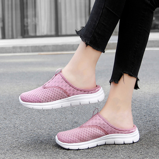 户外平底轻便包头拖鞋女夏季外穿旅游凉拖方便携带沙滩鞋女无后跟