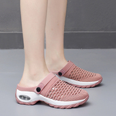 厚底拖鞋 包头洞洞鞋 女 速干沙滩鞋 女拖鞋 女防滑增高拖鞋 海边凉拖鞋