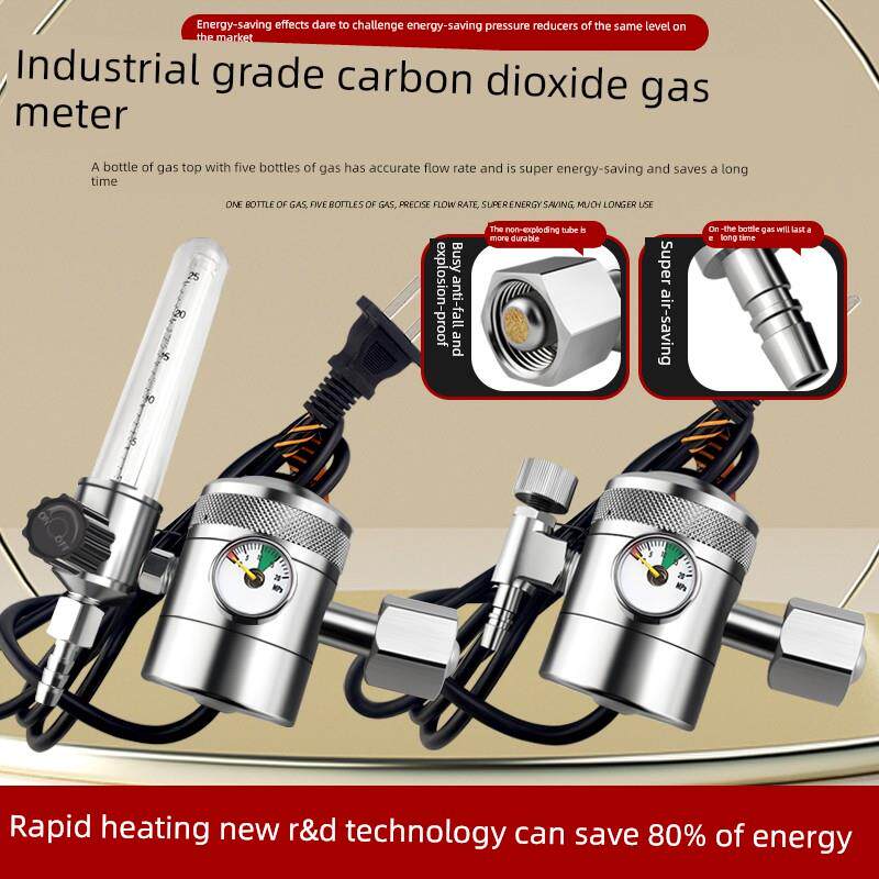 新款二氧化碳表减压阀氧气氮气表CO2压力表加热型36/220V二保包邮