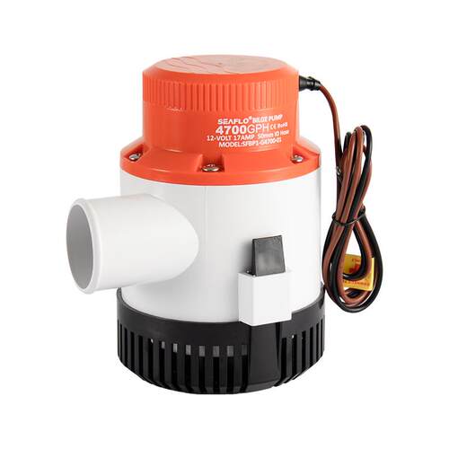 新款seaflo4700GPH游艇用12V舱底泵船用直流潜水泵排水泵大流包邮