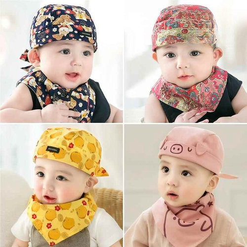 婴儿帽子薄款地主帽新生儿1-2-