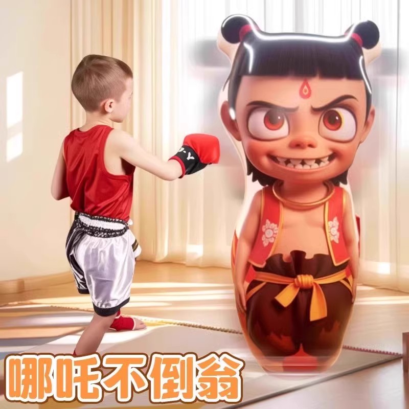 哪吒不倒翁气球卡通造型铝