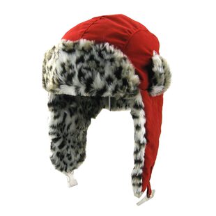 女士帽子冬季温暖护耳帽东北防寒骑车帽大红潮豹纹棉帽百搭雷锋帽