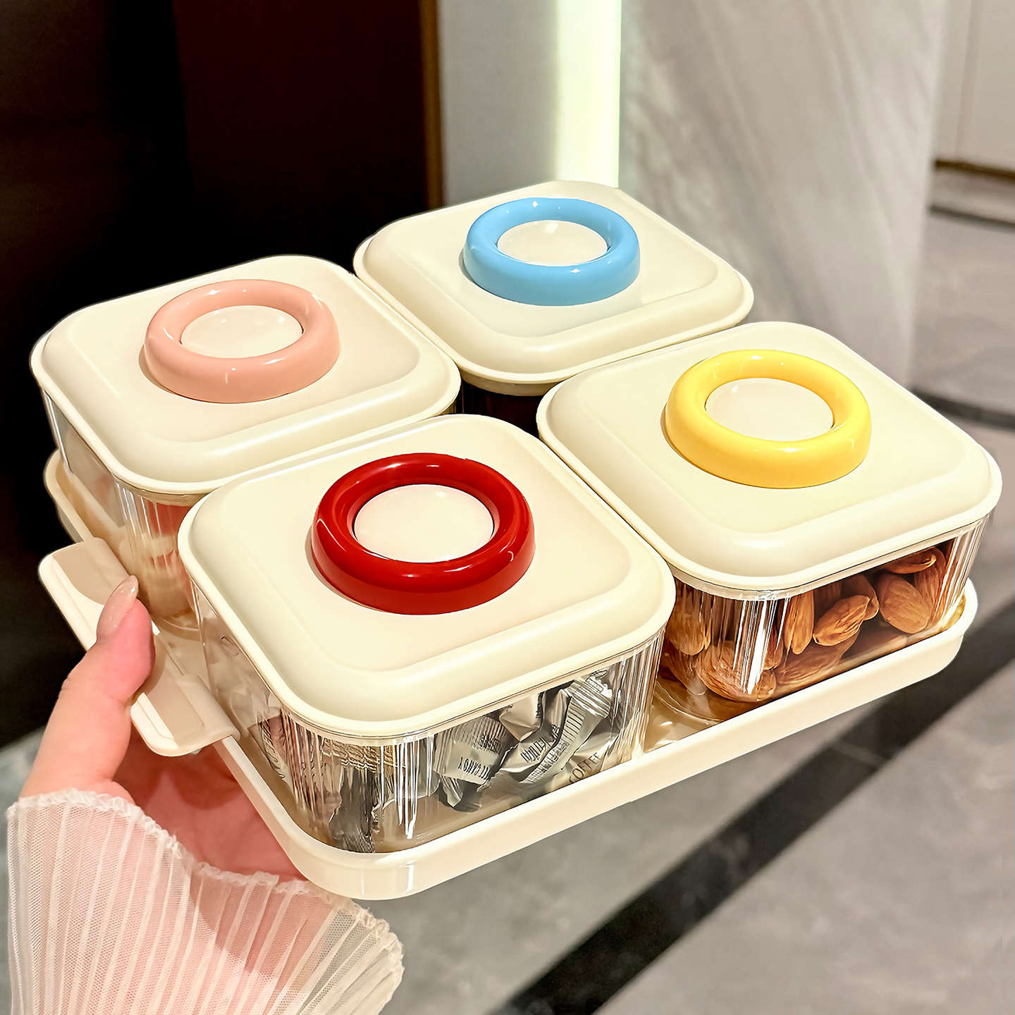 BSD新款果盘客厅茶几家用四宫