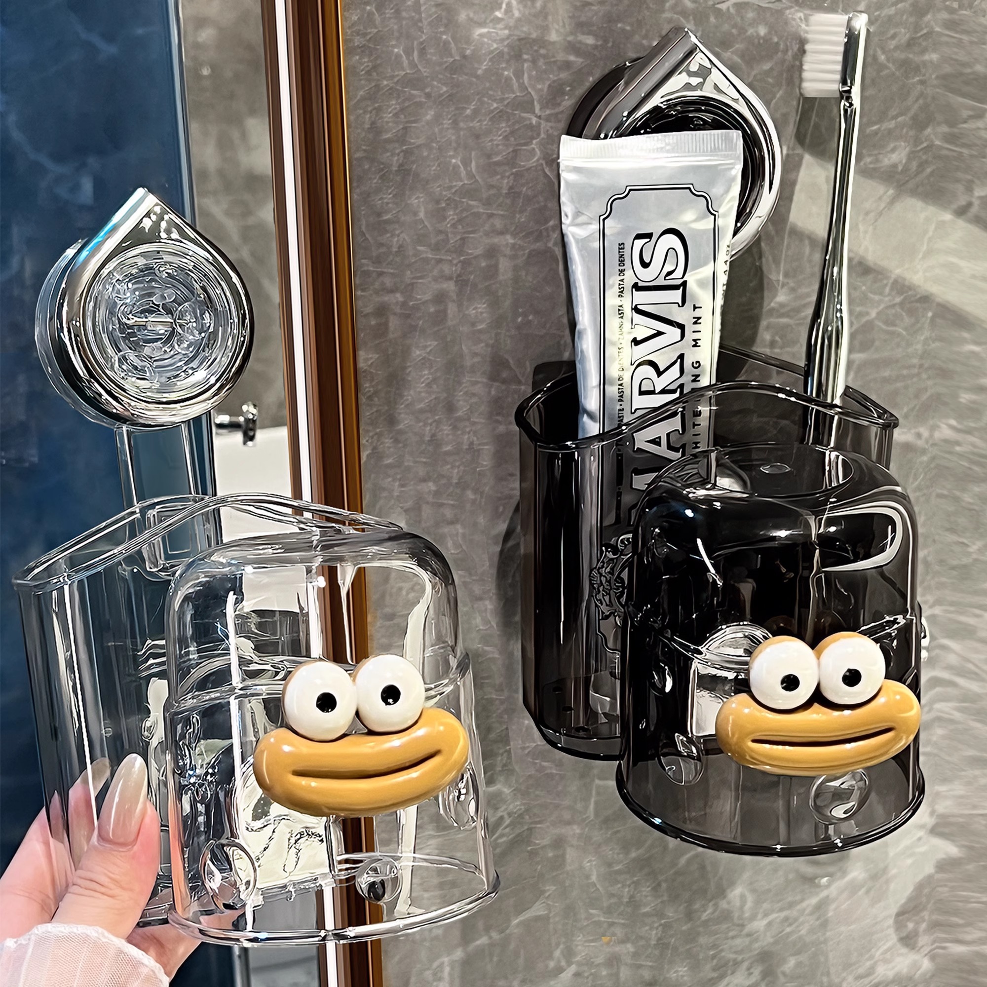 BSD新款奶酪吸盘牙刷置物架