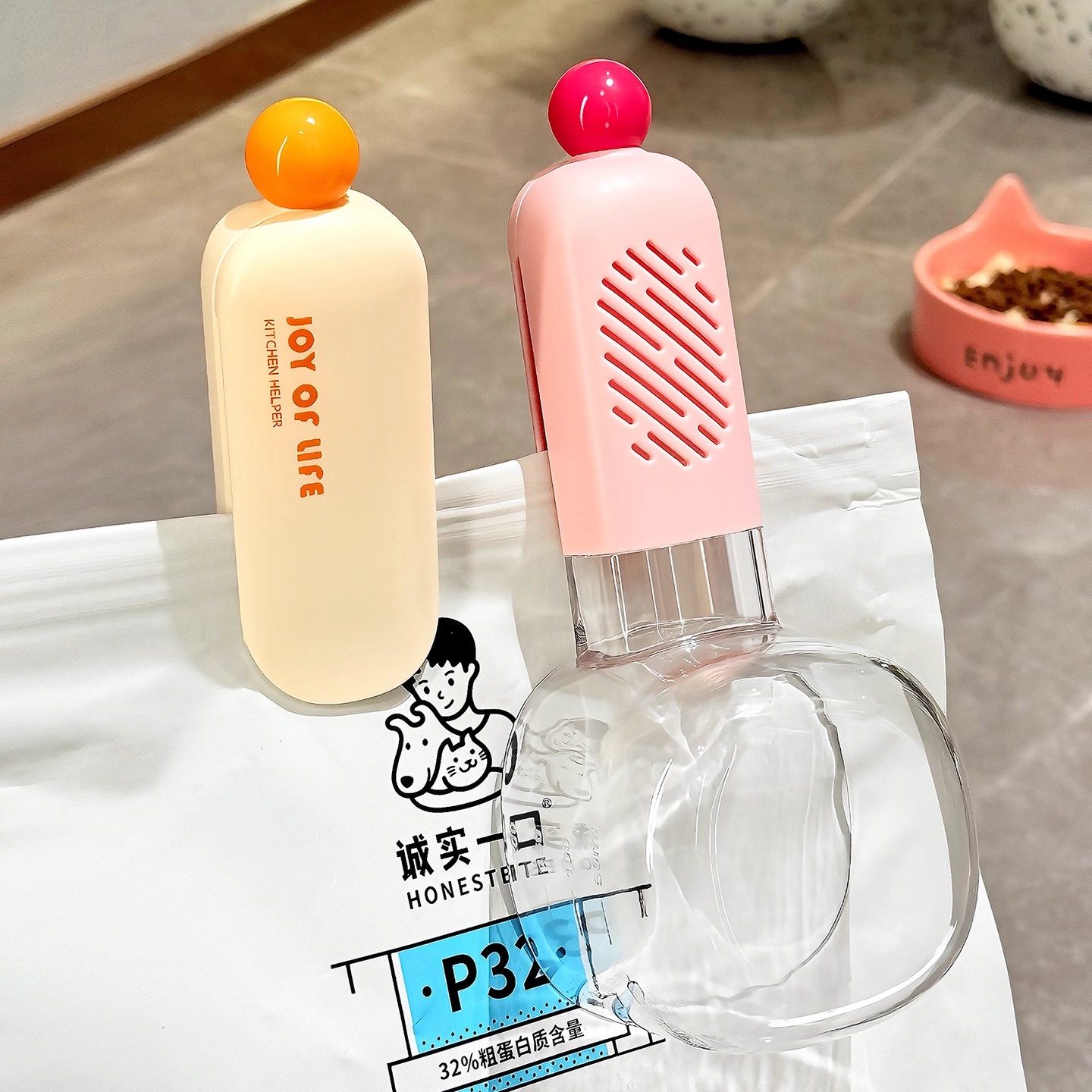 BSD猫粮勺子计量狗粮勺长柄