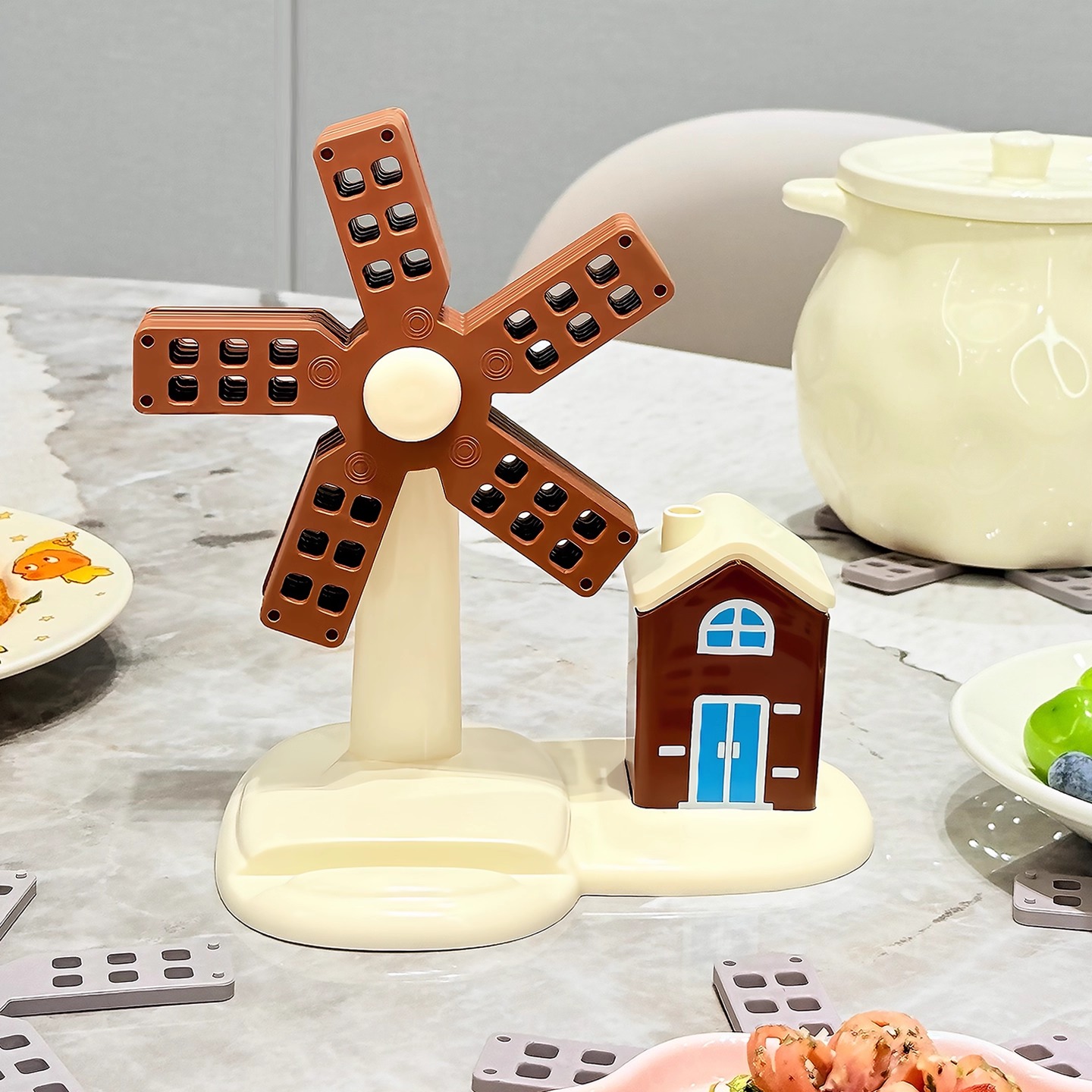 BSD硅胶隔热垫杯垫收纳餐