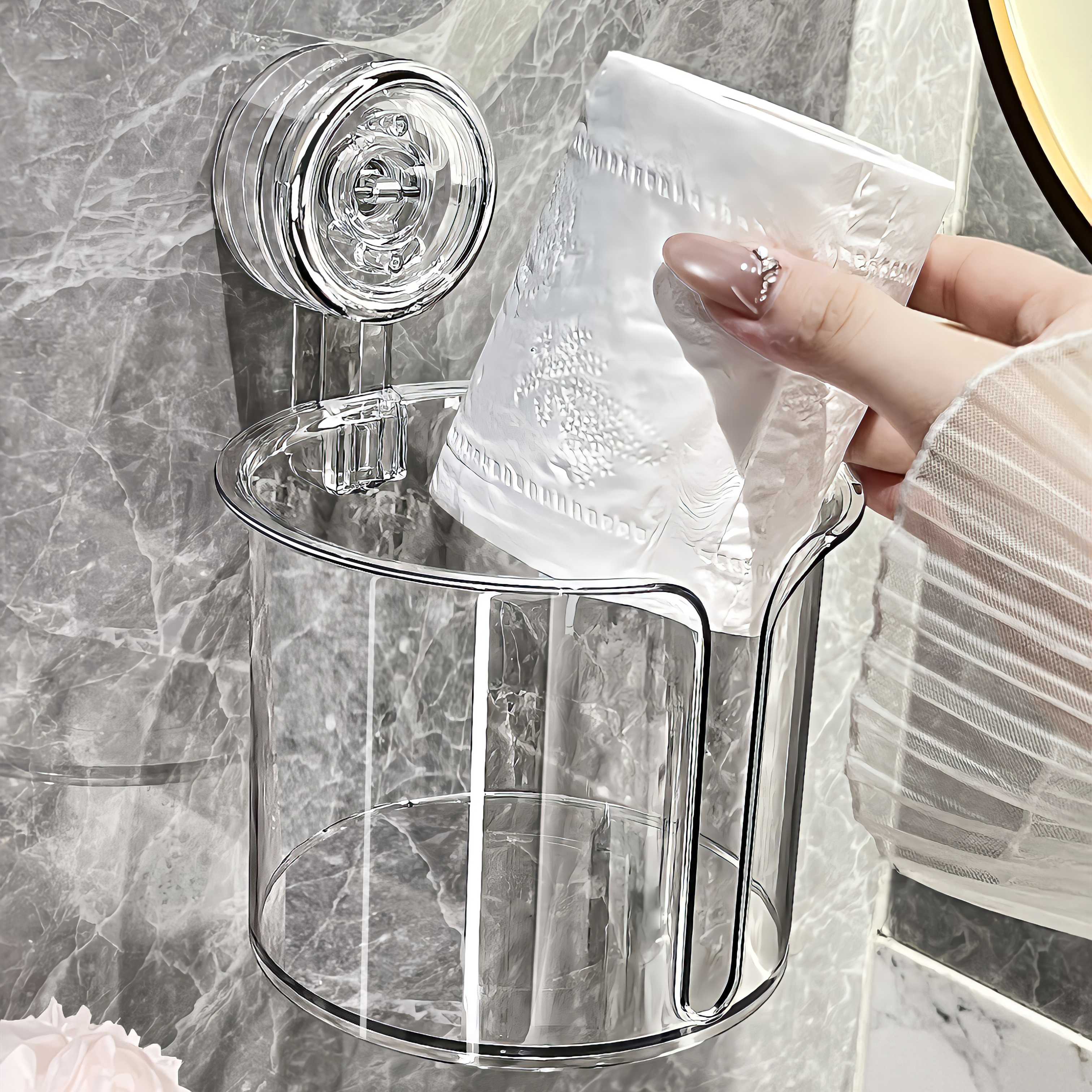 BSD吸盘纸巾盒卫生间壁挂式