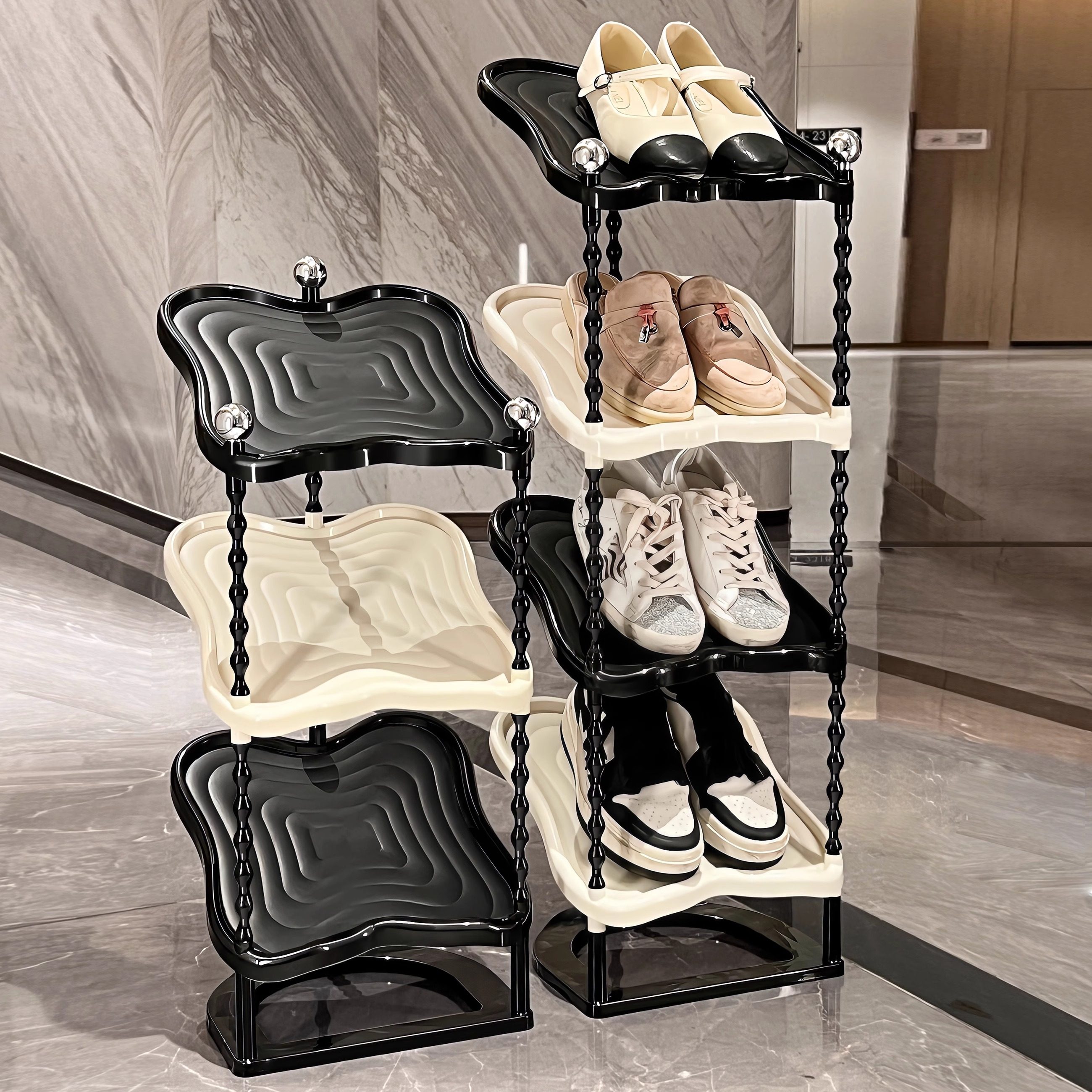 轻奢鞋架分层家用门口室内小窄夹缝入口出租屋鞋子多层收纳鞋柜子,收纳整理,鞋子收纳架,淘宝优惠券,粉丝福利购,淘宝优惠卷