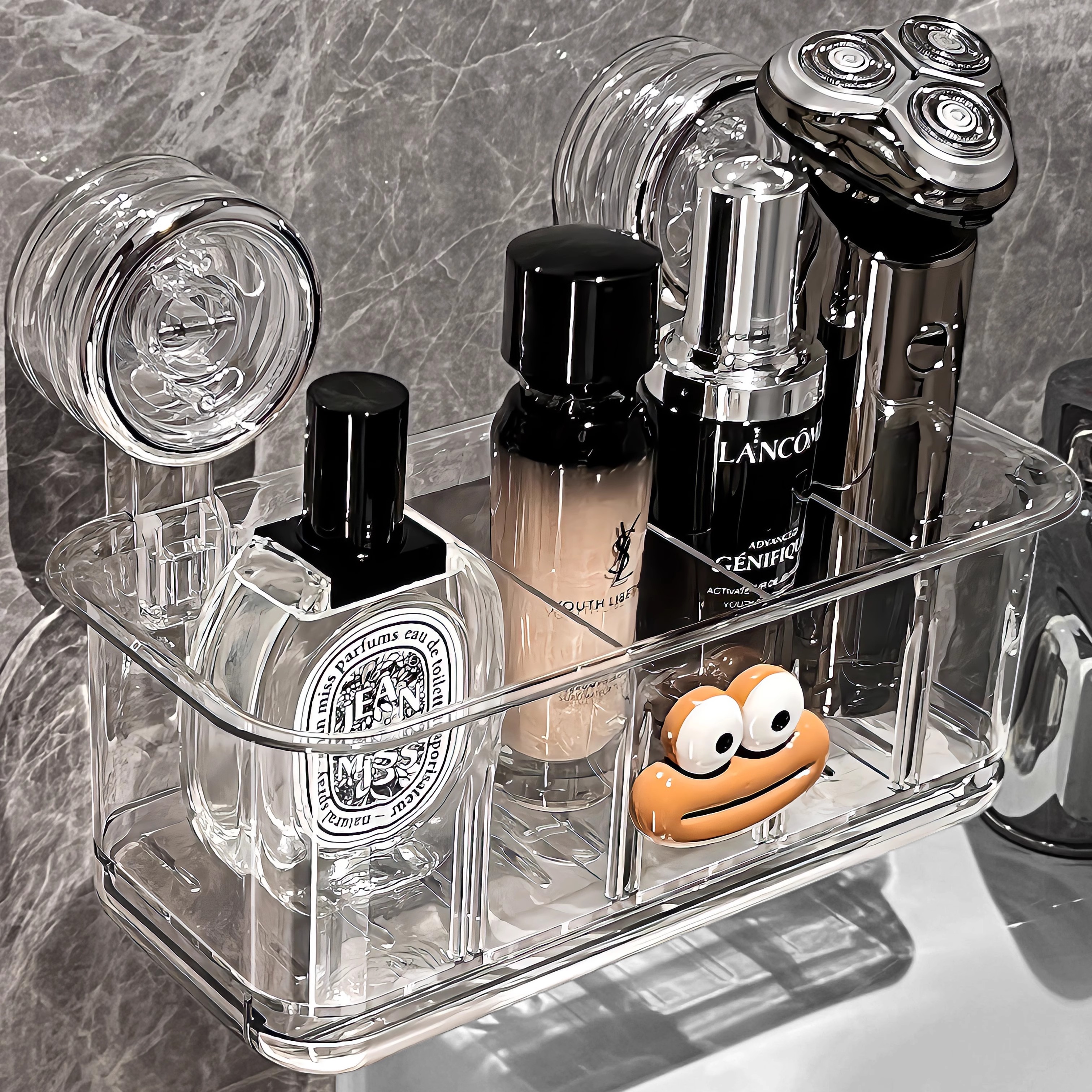 BSD吸盘浴室置物架沥水收纳盒