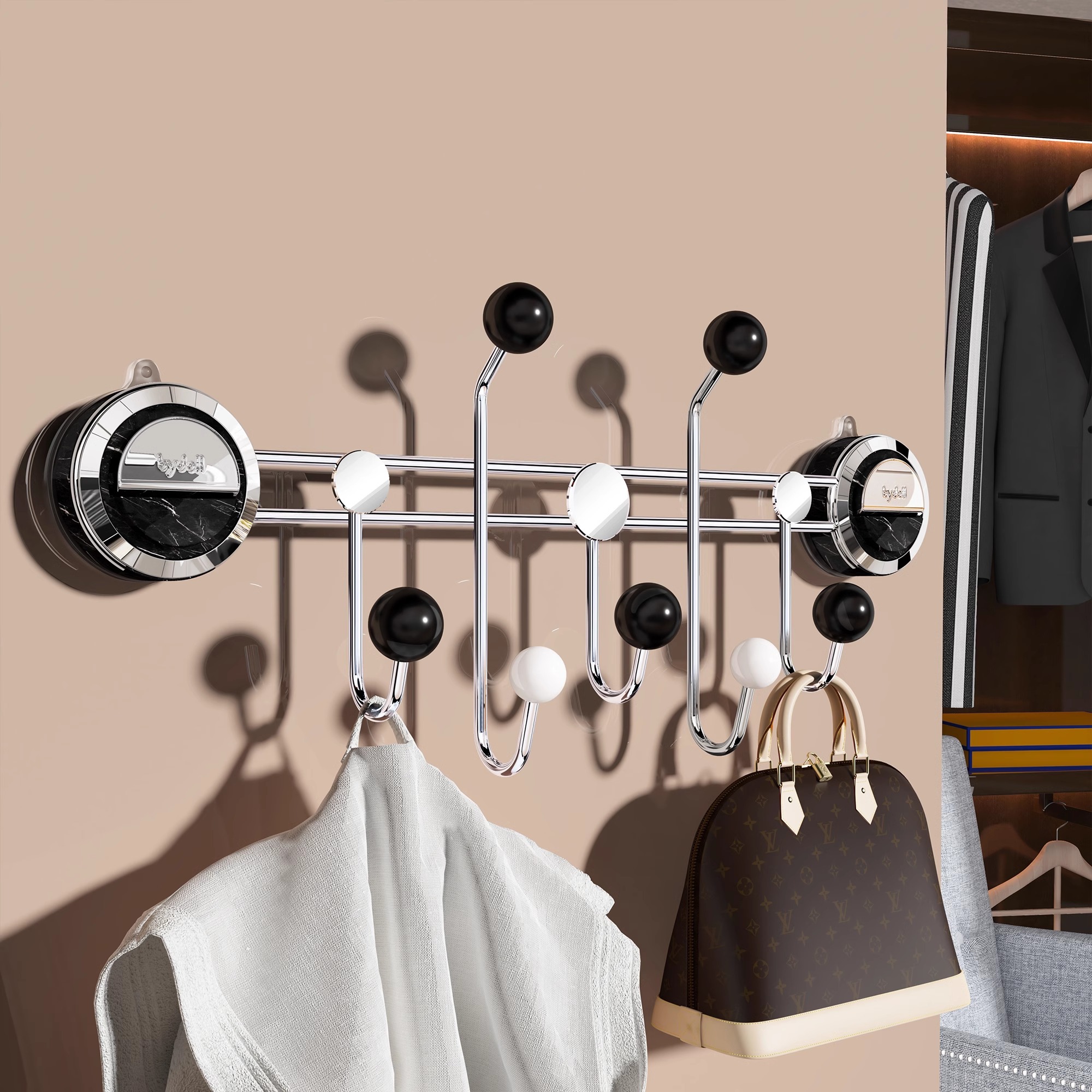 BSD吸盘门后挂衣架挂钩