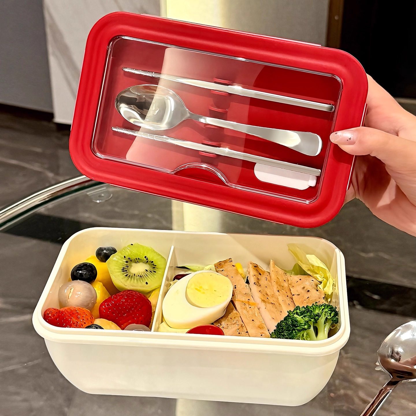 食品级分格饭盒上班族专用微波炉加热便当盒减脂餐水果保鲜密封盒,餐饮具,饭盒/保温桶/保温提锅,淘宝优惠券,粉丝福利购,淘宝优惠卷