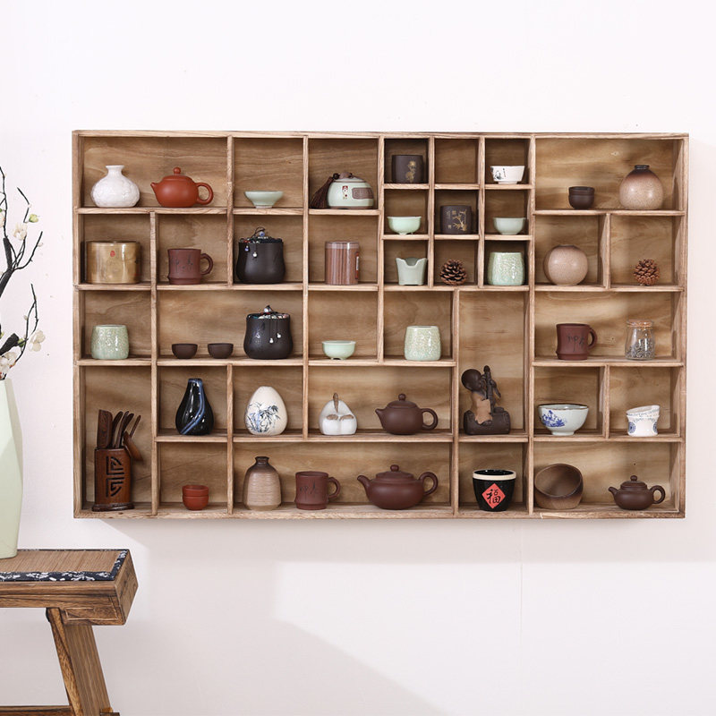 禅意实木小博古多宝阁置物架茶壶架配件茶杯架子茶具收纳架中式4,住宅家具,多宝格/博古架,淘宝优惠券,粉丝福利购,淘宝优惠卷