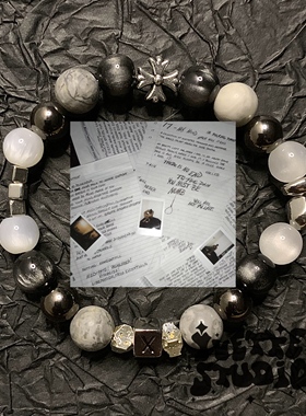 YvetteStudio致敬XXXTentacion 17专辑原创手链弹力绳版本