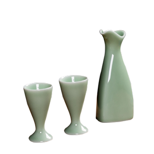 酒杯套装家用陶瓷酒具一壶一杯白酒杯仿古分酒器黄酒杯中式小酒盅