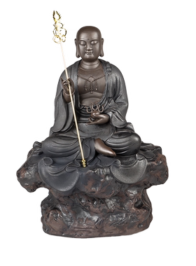 紫砂地藏王菩萨禅意风镇宅工艺品