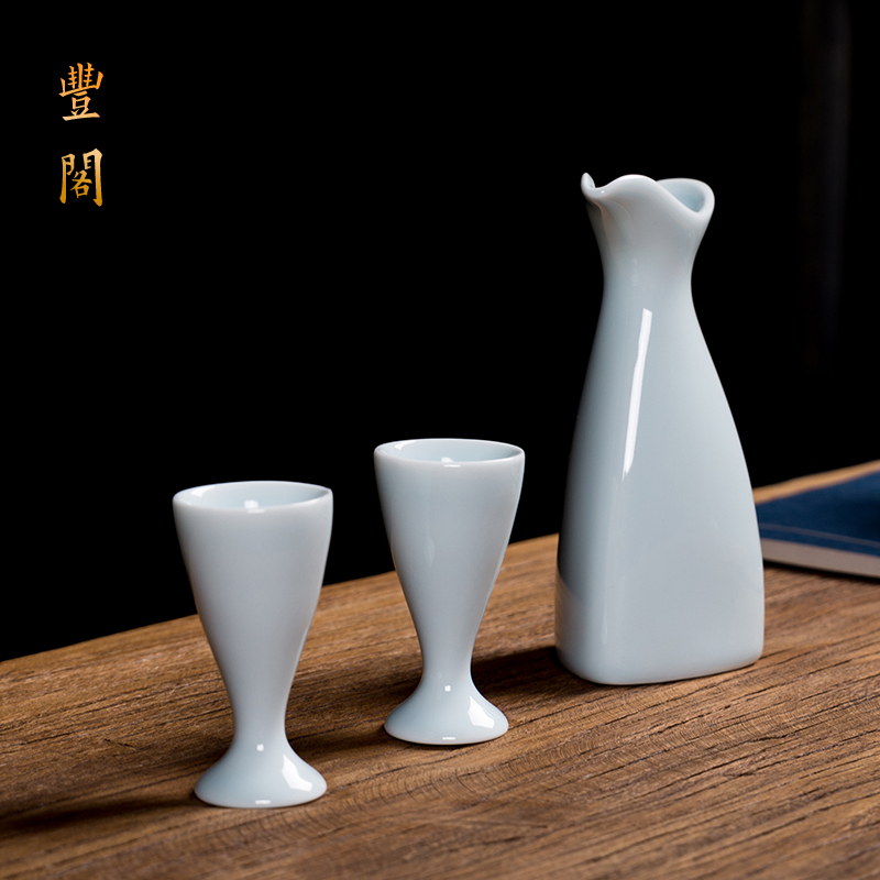 陶瓷酒杯套装一壶茅烈仿古