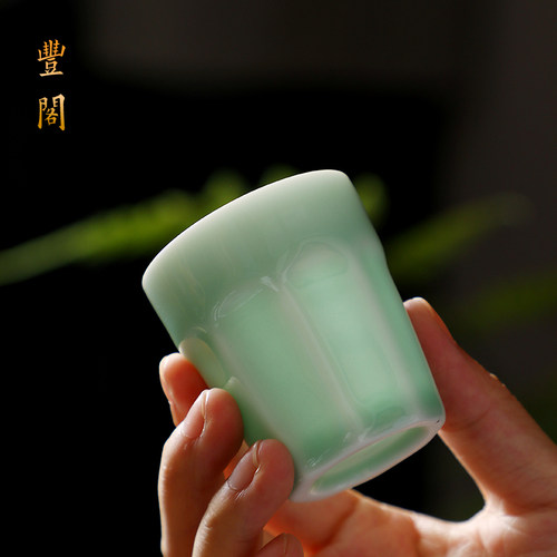 一1两50ml白酒杯套装家用陶瓷酒具烈清黄酒杯仿古小酒盅供奉酒杯