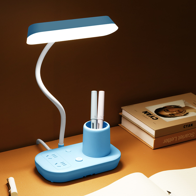 无线充电台灯护眼台灯创意宿舍灯学生USB学习阅读灯LED台灯