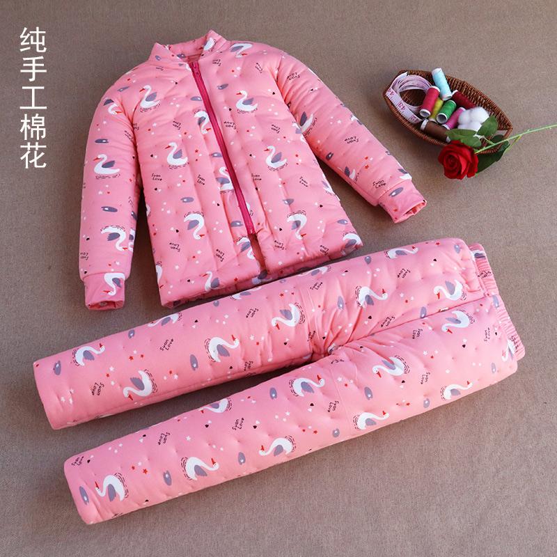 纯手工冬季内穿套装加厚棉袄