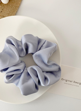 bm发圈大肠圈 高级简约缎面brandy韩国纯色布料自制ins猪肥肠头绳