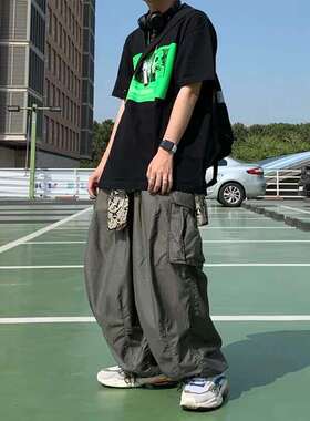 cavempt C.E 绿色人像印花清仓夏季圆领短袖百搭宽松T恤
