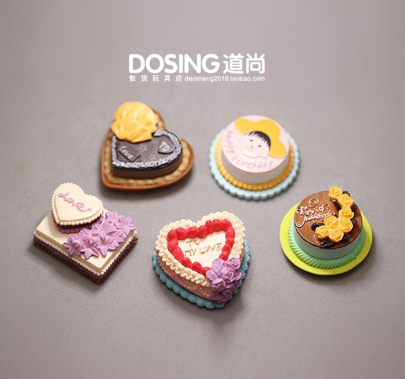 仿真微缩模型 迷你版小号 蛋糕点心甜点实心塑料玩具模型摆件饰品