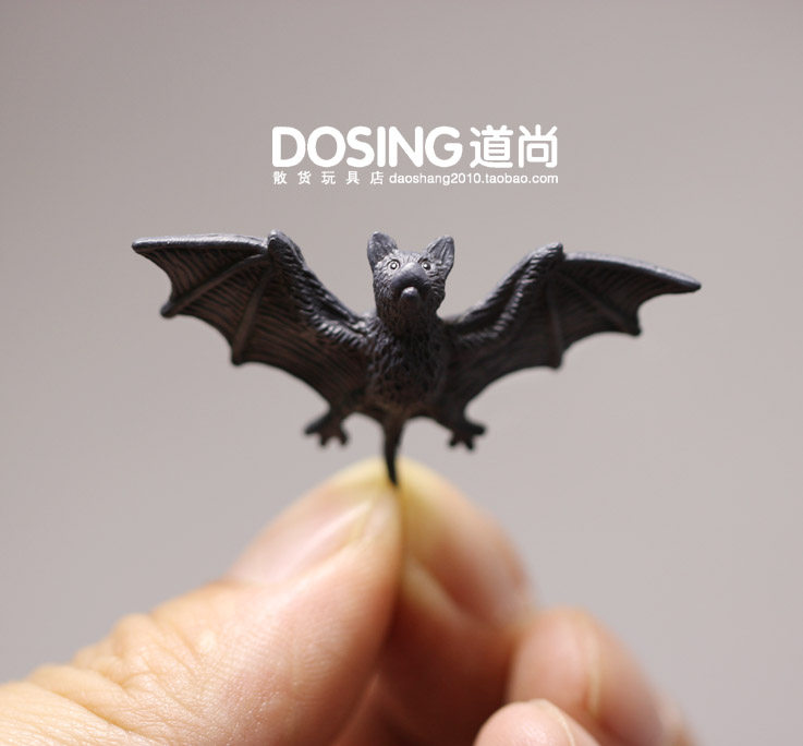 迷你版超小号 蝙蝠 仿真小动物 塑料材质 微景观盆景模型摆件