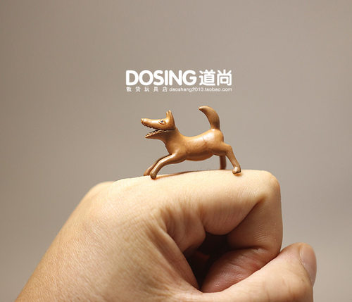 外贸散货卡通豺狼微缩仿真动物
