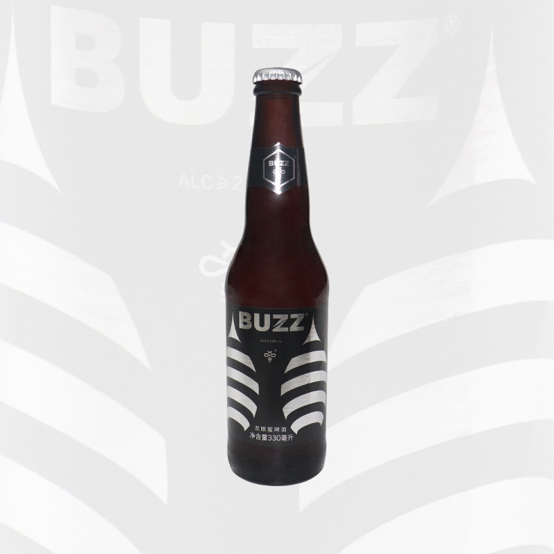 国产 山东蜂狂龙眼蜜黄啤拉格啤酒buzz24瓶x330ml