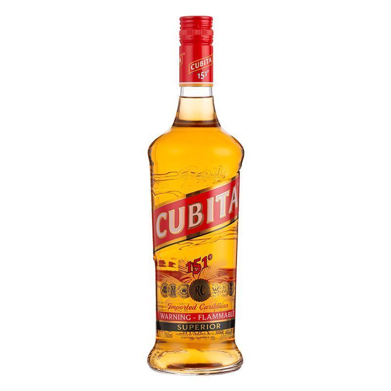 正品洋酒 cubita 美国古贝塔151朗姆酒 75.5度 烈酒鸡尾酒基酒