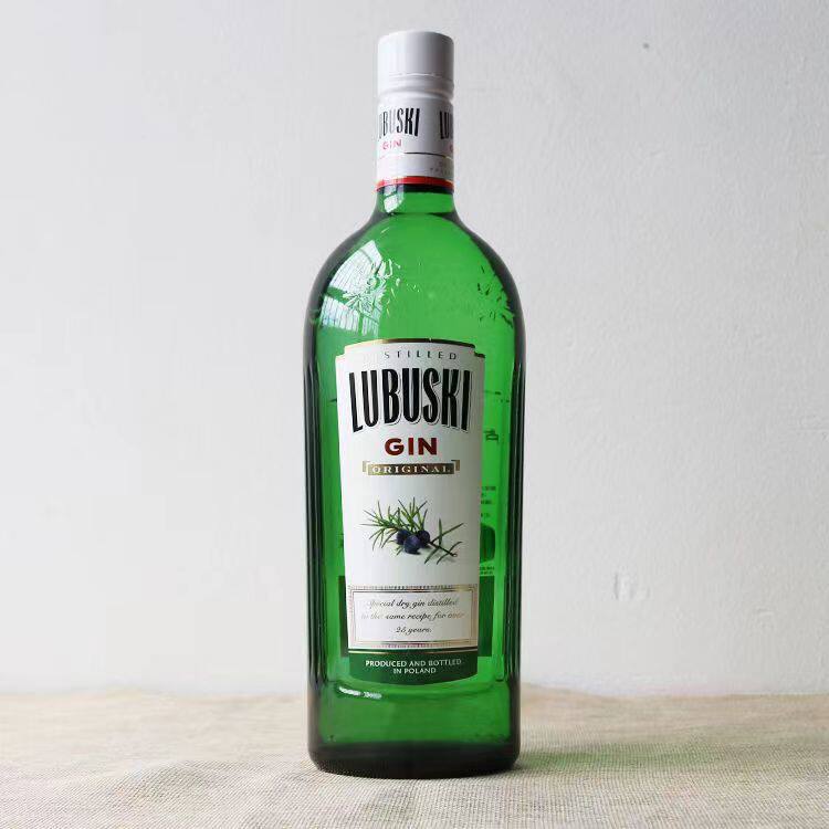卢布斯基金酒 波兰原装进口洋酒烈酒LUBUSKI GIN 正品基酒 鸡尾酒