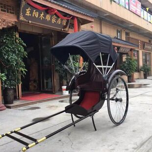 可拉人民国上海仿古复古人力黄包车摄影景区拉客旅游婚庆可改电动