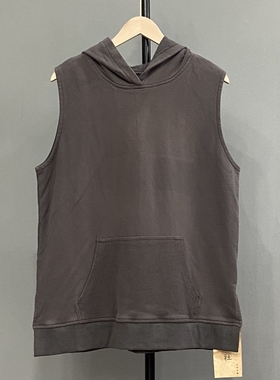 花社の日单 花社17069纯棉马甲 圈棉宽松显瘦连帽大兜外套背心