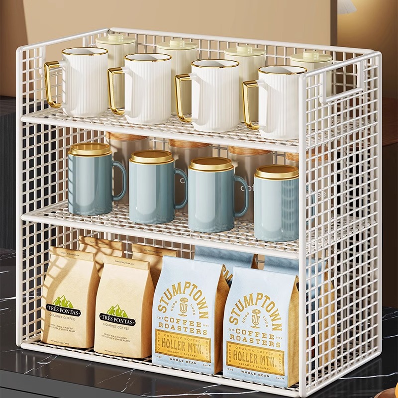 厨房桌上分层置物架客厅桌面零食餐桌收纳架子饭桌整理架储物架子