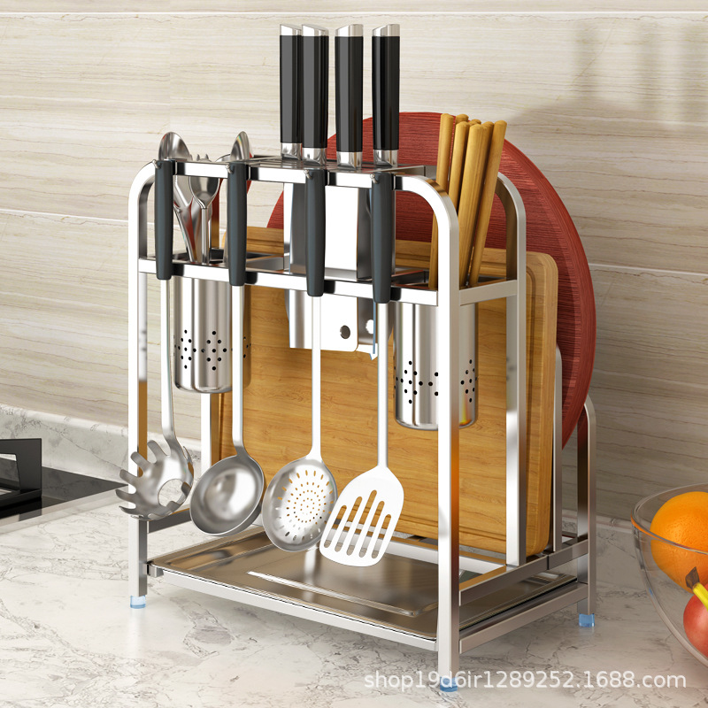 304不锈钢厨房刀架置物架