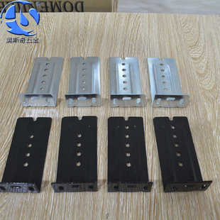 电脑桌键盘滑轨道轨吊耳 键盘托加长导轨轨道连接件 七字角码吊码