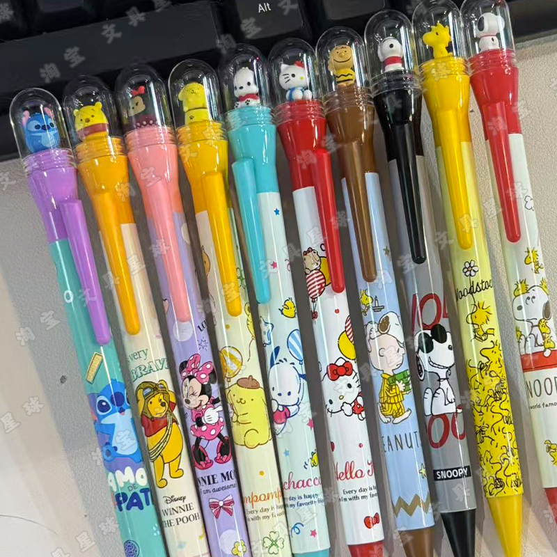 日本太阳星凯蒂猫旋转头圆珠笔