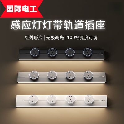 国际电工Type-C带灯感应轨道插座