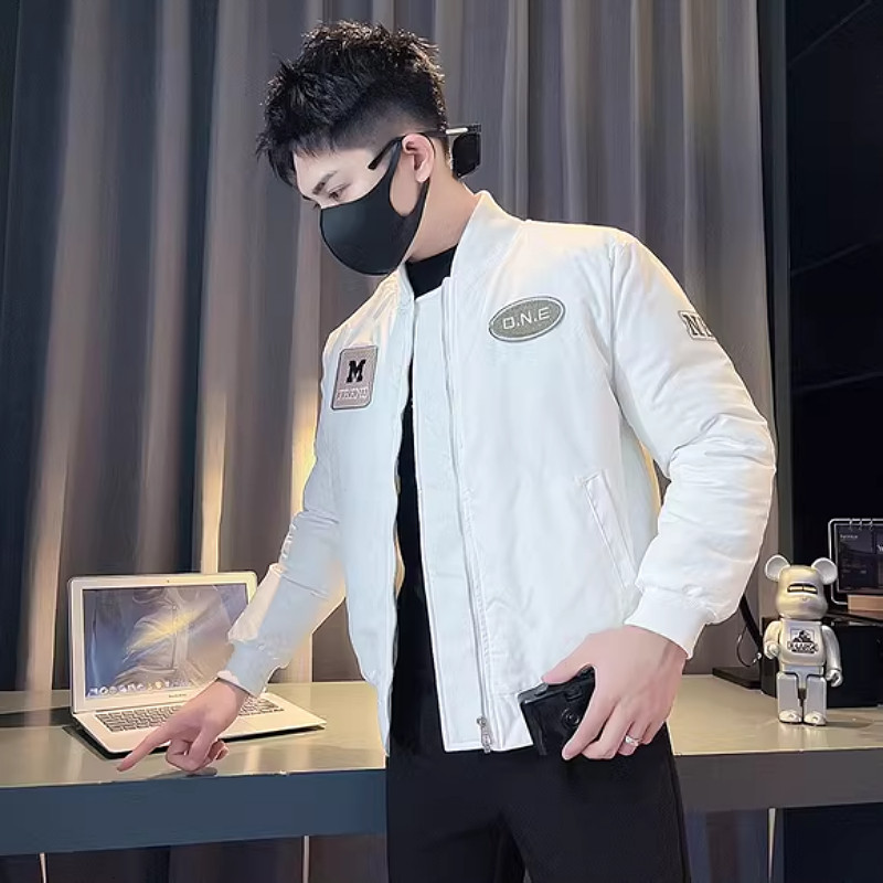 海米尔美式棒球领羽绒棉服冬季