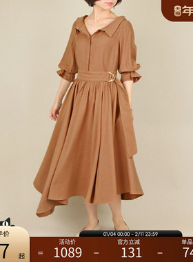 RANDA 春夏新款时尚法式设计款轻奢仙女裙通勤约会 BB01225