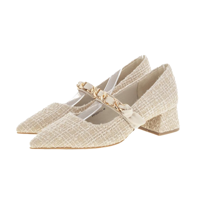 RANDAPP32011粗跟尖头单鞋