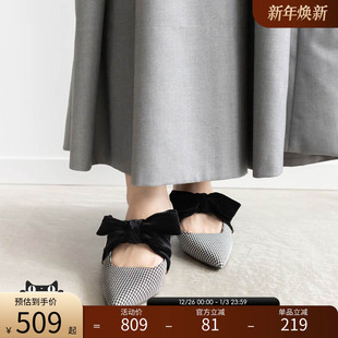 优雅穆勒鞋 松弛感天鹅绒设计款 PD34035 24秋冬新款 RANDA