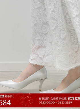 RANDA 26春季新款细高跟鞋女显瘦优雅婚鞋宴会搭配女鞋 MP37095