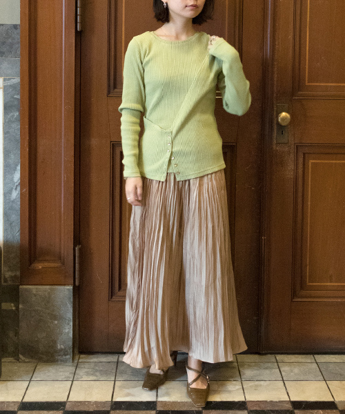 RANDA春夏薄款设计装饰针织衫