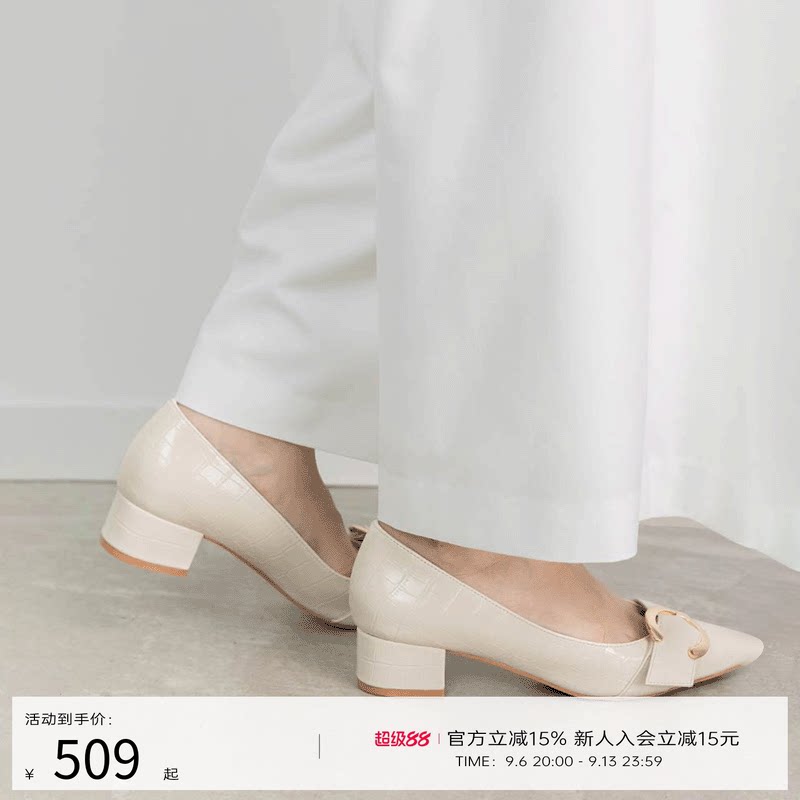 RANDA 25春季新款金属扣带设计纤细美高跟鞋  PP35062图片