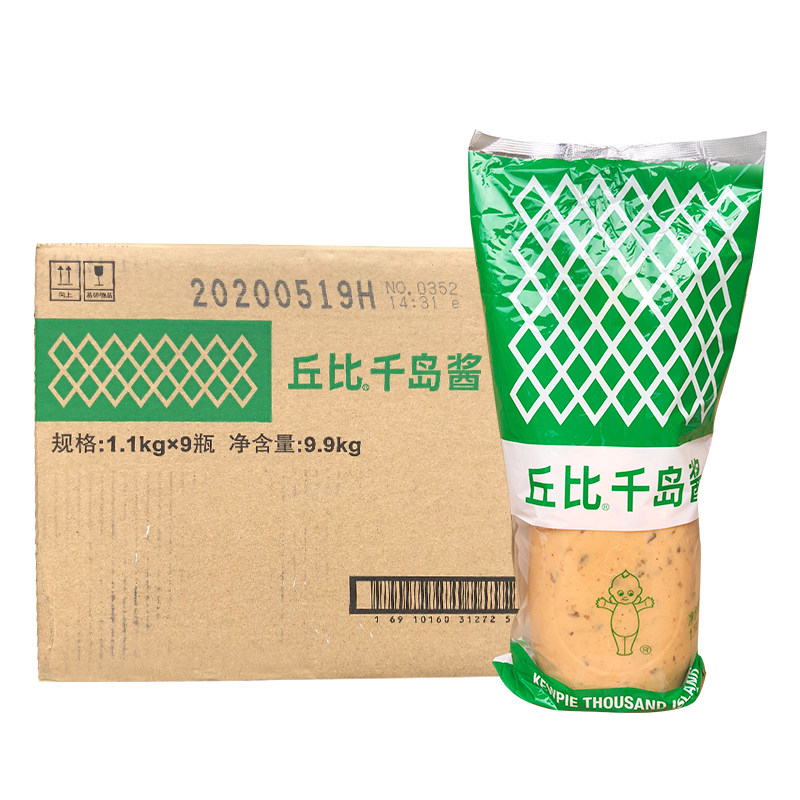 紫菜包饭水果沙拉汁丘比千岛酱