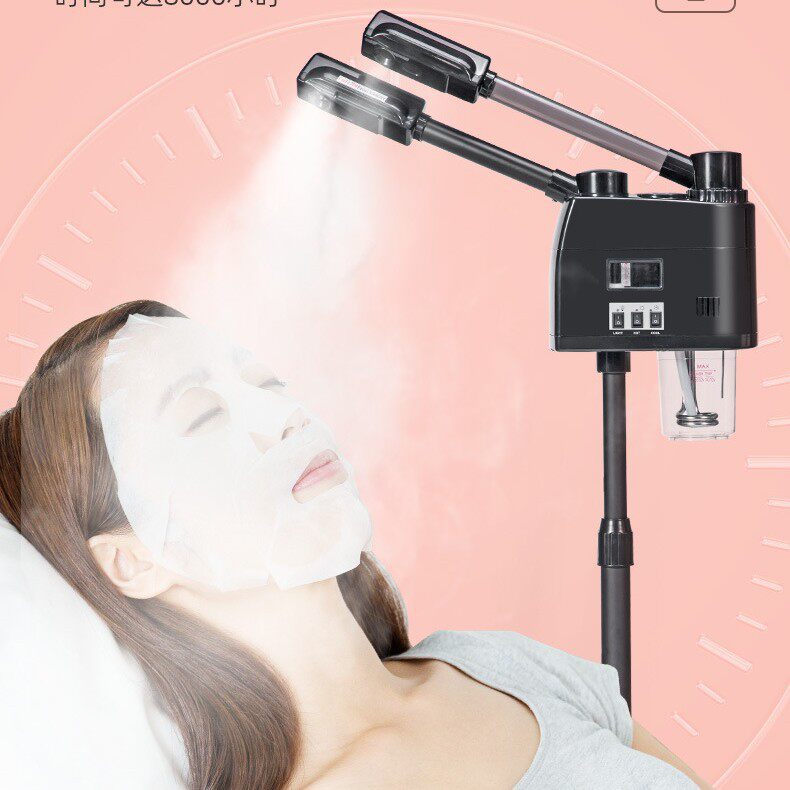 双管冷热喷雾机蒸脸器美容院专用面部补水仪热喷器蒸脸仪
